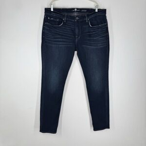 7 For All Mankind Paxtyn Dark Wash Skinny Jeans Men’s Size 40